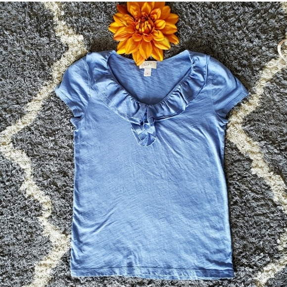 LOFT BLUE TOP 💙 - Picture 3 of 8